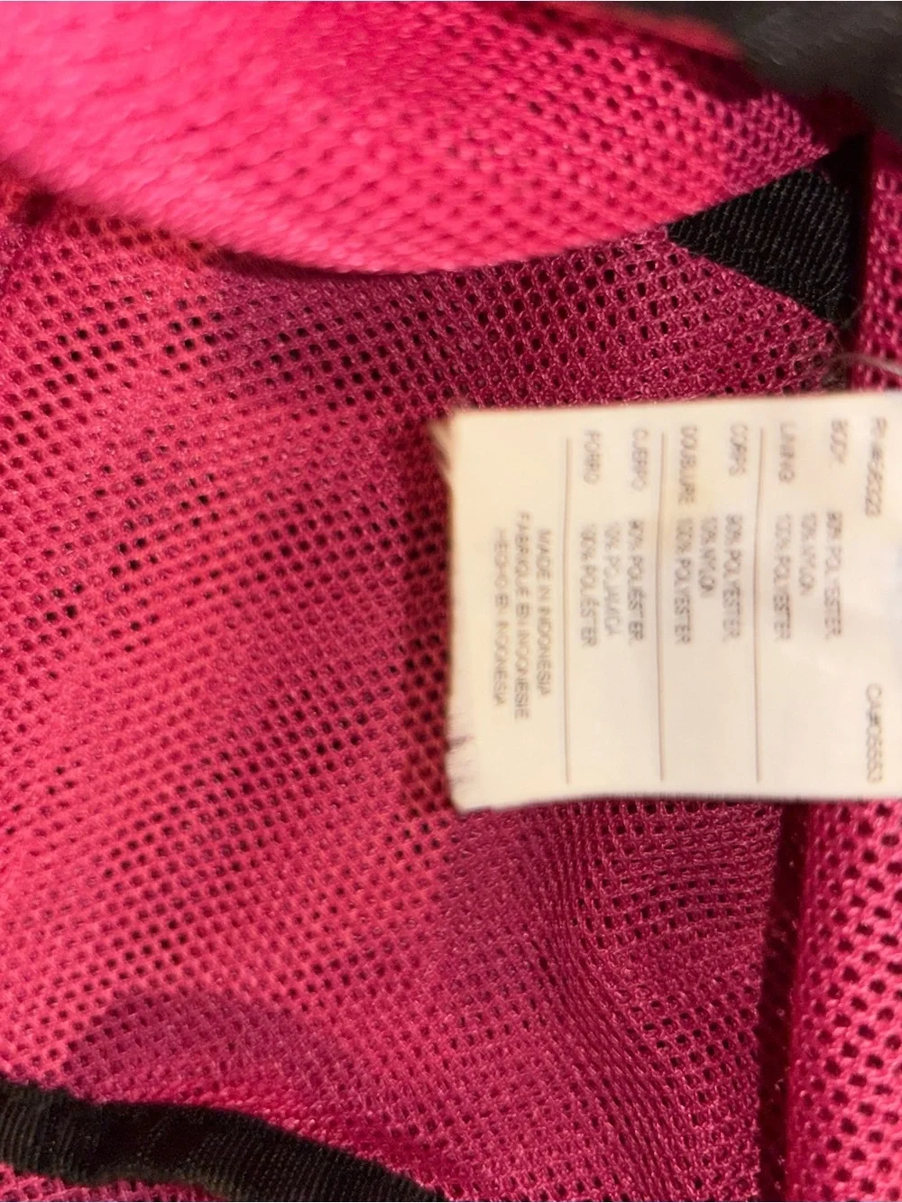 Nike Hot Pink Mesh Backpack with White Swoosh